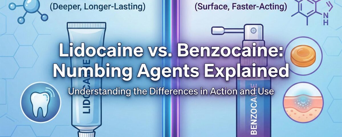 Lidocaine vs. Benzocaine: Understanding Numbing Agents