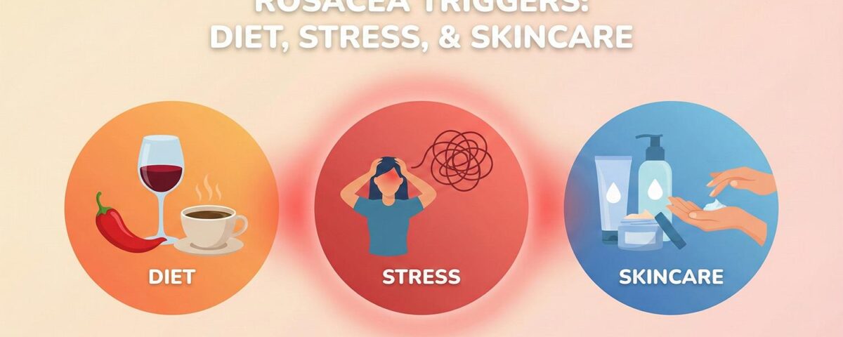 Rosacea Triggers: Diet, Stress, and Skincare
