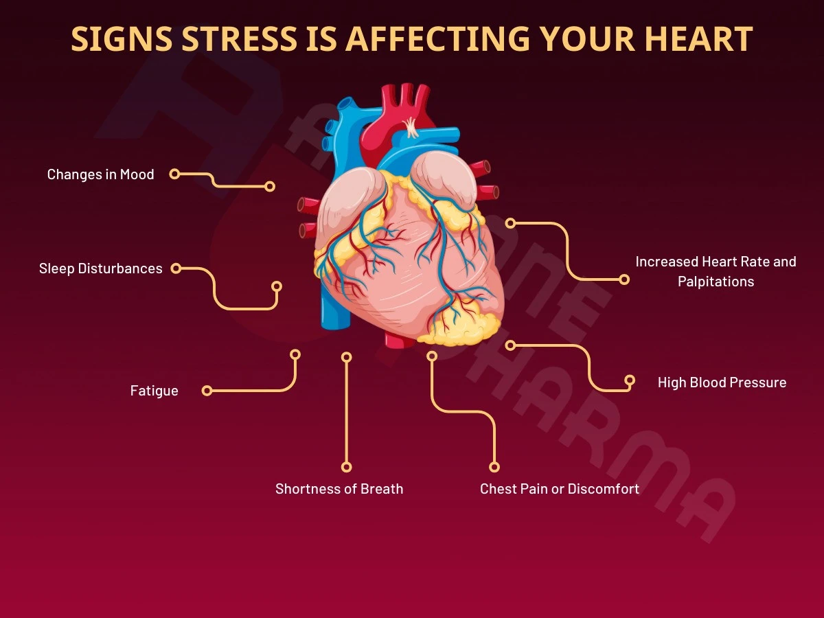 Signs stress is affecting your heart