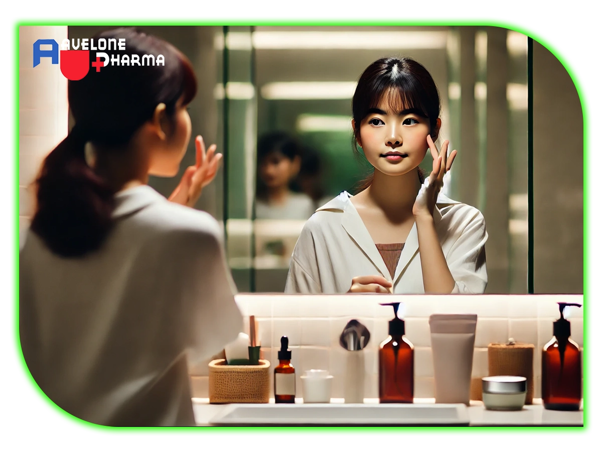 Skincare routine for women